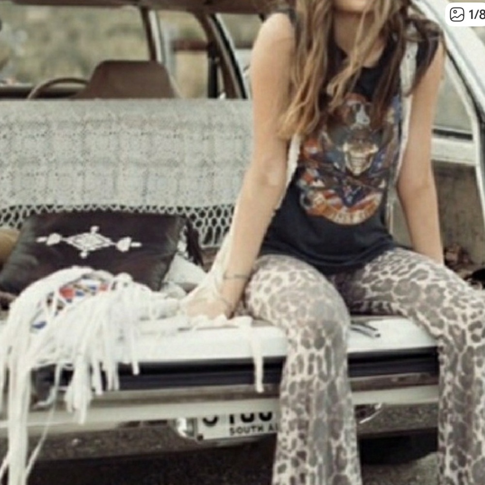 Wild Ones Leopard Bells Flares Pants